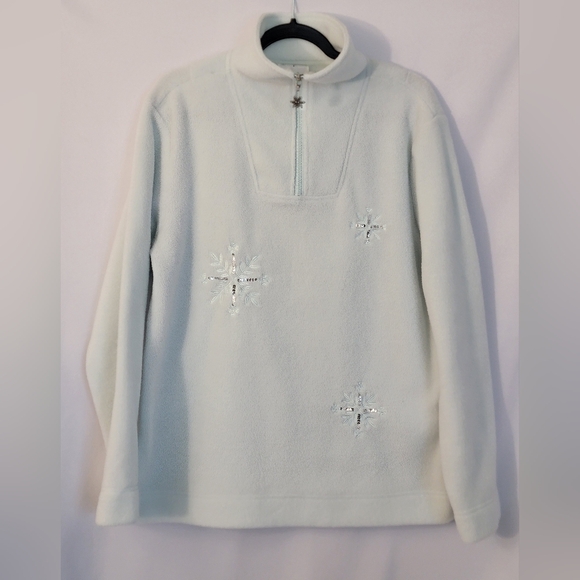 Coldwater Creek Sweaters - Coldwater Creek Microfleece Pullover 1/4 Zip Size M